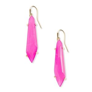 Kendra Scott Grey earrings in Pink Agate